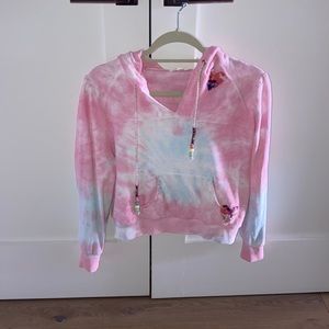 Loveshackfancy Kirby hoodie in cherry fizz